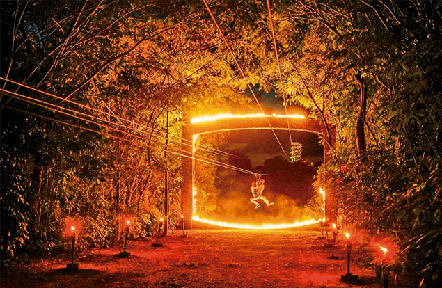 tirolesa xplor fuego